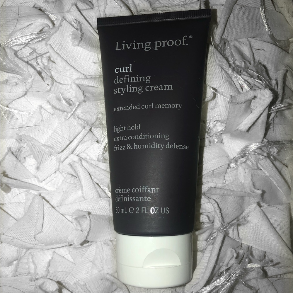 Living proof curl defining styling cream.